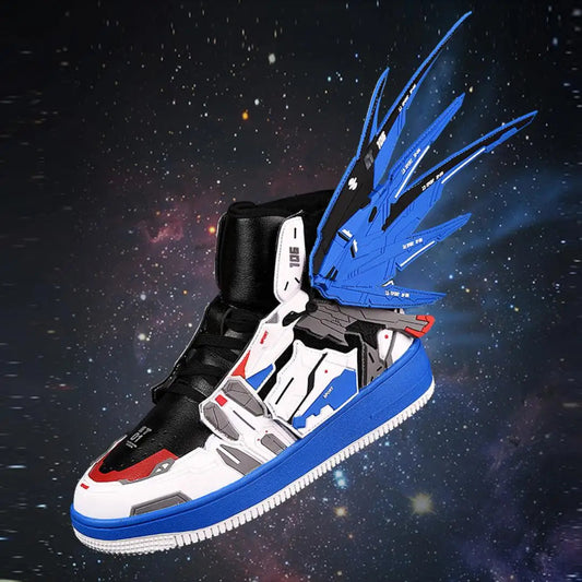 Gundam Wing Customizable High-Top Sneakers