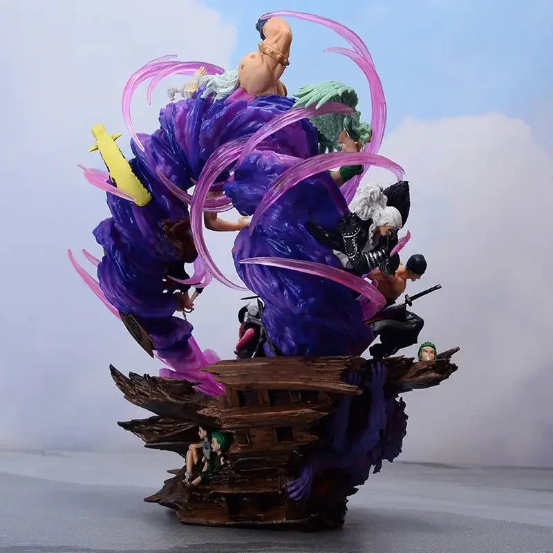 24CM One Piece Zoro Onigashima King Of Hell Statue