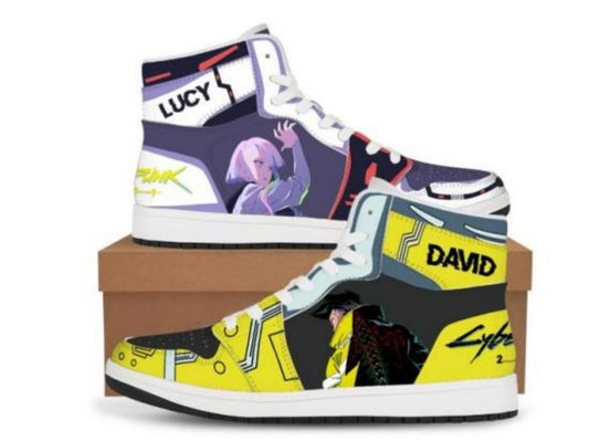 CyberPunk David Lucy High-Top Sneakers