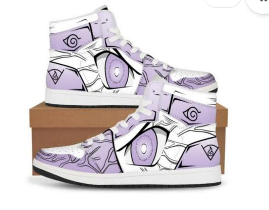 Naruto Hinata Byakugan High-Top Sneakers