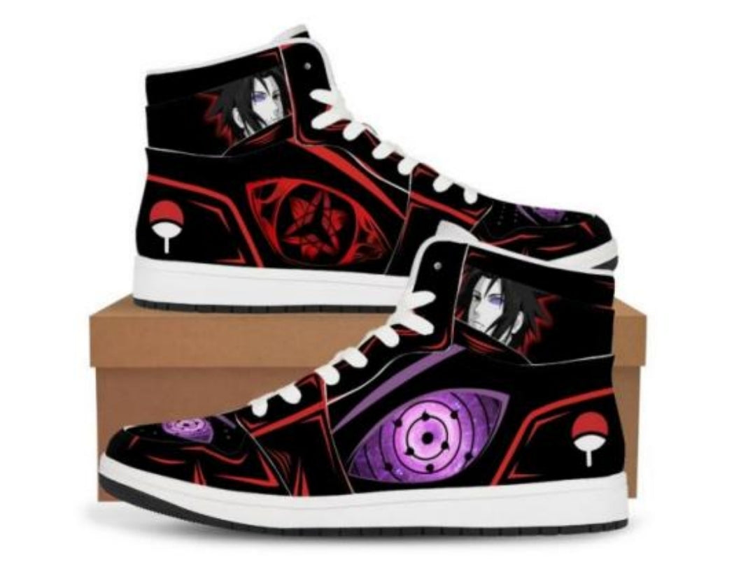 Naruto Sharingan X Rinnegan High-Top Sneakers