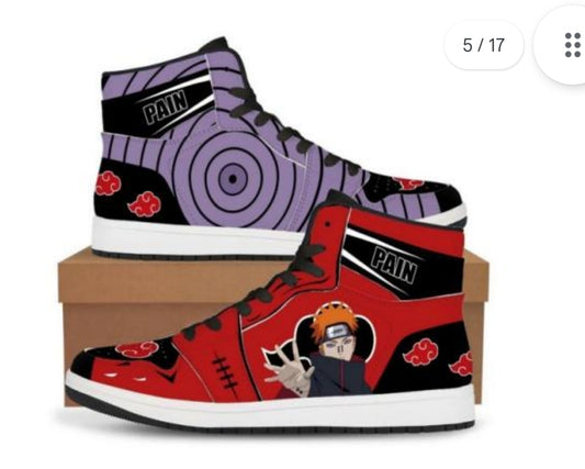 Naruto Pain Rinnegan High-Top Sneakers