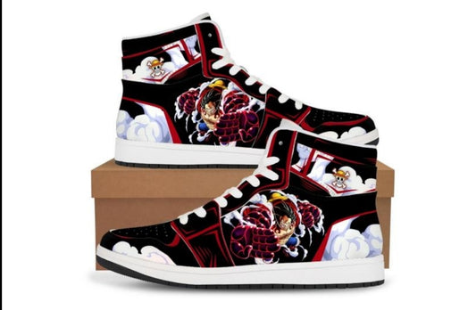 One Piece Luffy Gear 4 High Top Sneakers