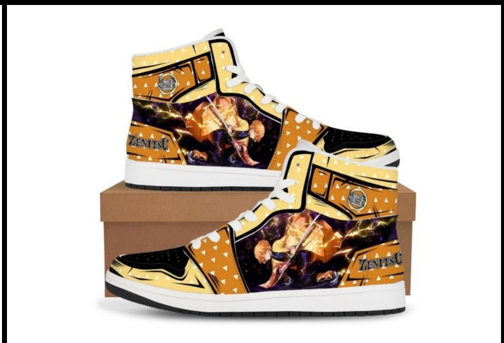 Demon Slayer Zenitsu High Top Sneakers