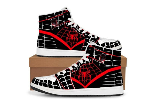Spiderman Black/Red High Top Sneakers
