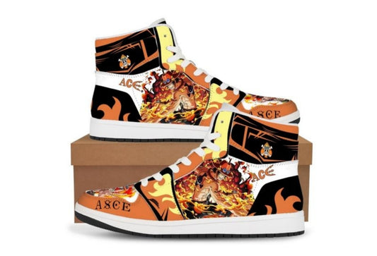 One Piece Ace High Top Sneakers