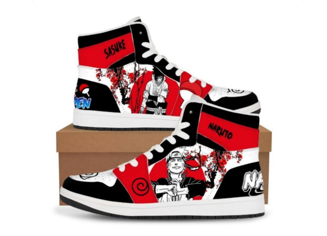 Naruto Naruto x Sasuke Cherry Blossom High Top Sneakers