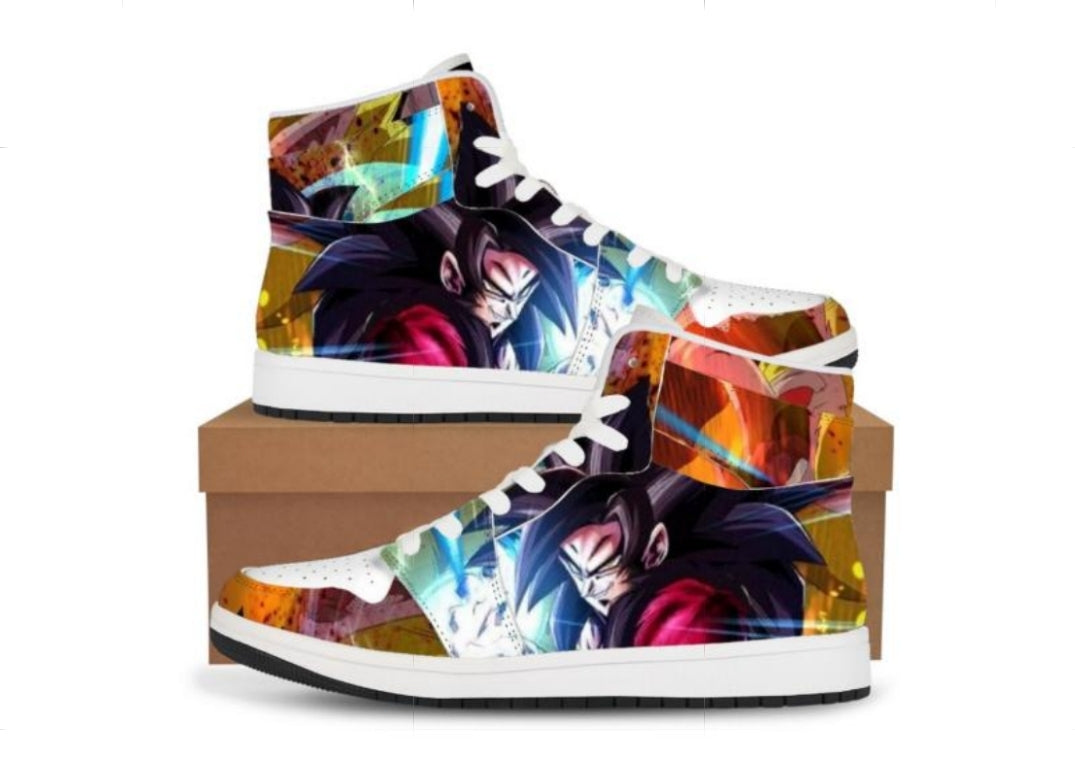 Dragon Ball Goku SSJ4 High Top Sneakers