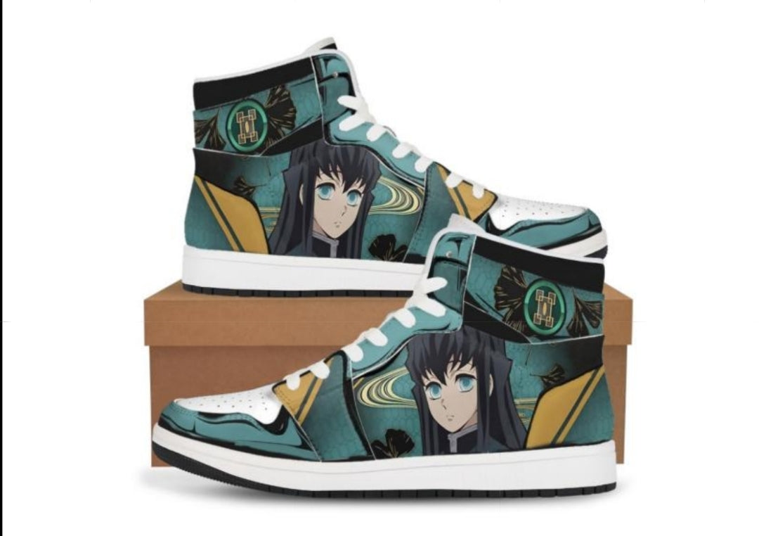 Demon Slayer Muichiro High Top Sneakers