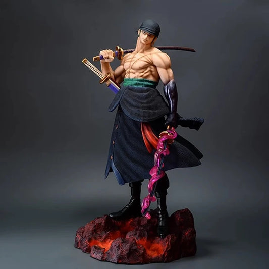 Anime One Piece 50cm  Roronoa Zoro Action Figure Pvc