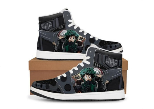 My Hero Academia Midoriya x Bakugo x Shoto High Top Sneakers